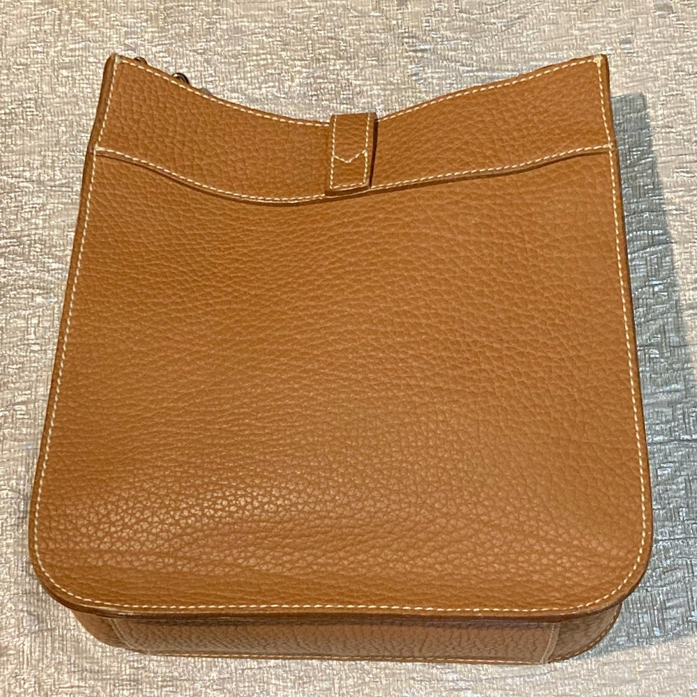 Tan Leather Dooney crossbody bag - Picture 2 of 3